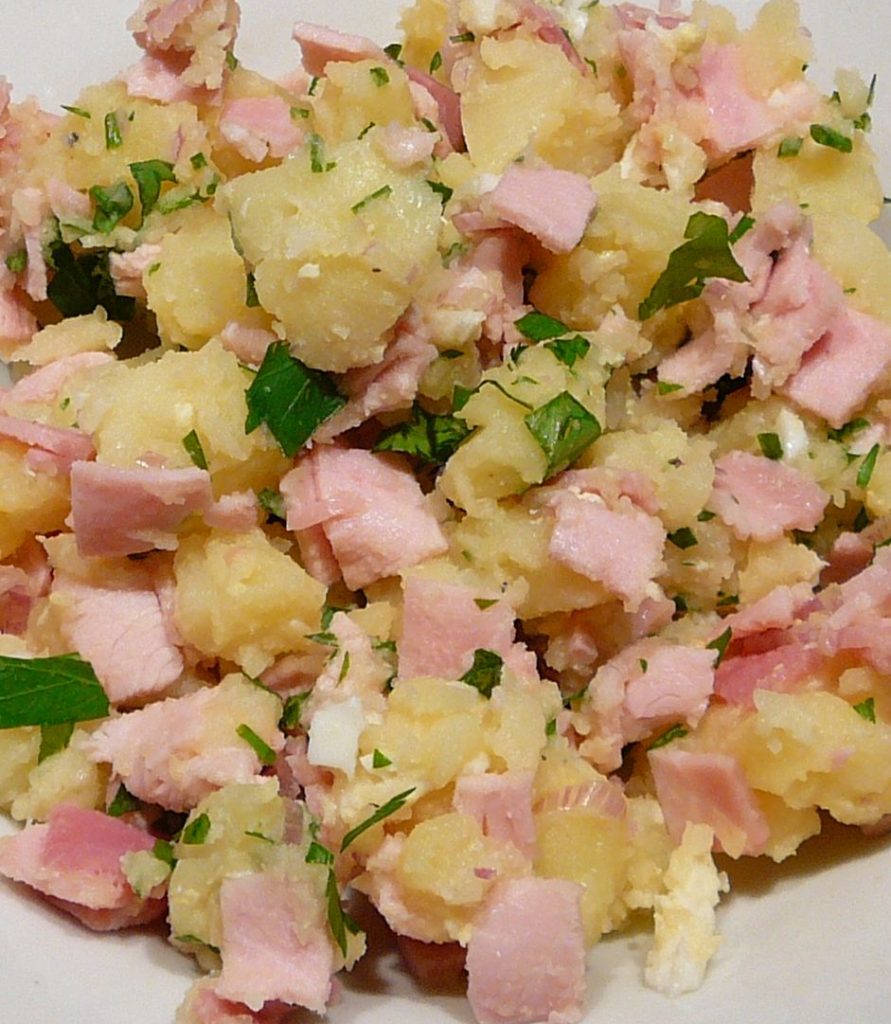 Salade de pommes de terre au jambon