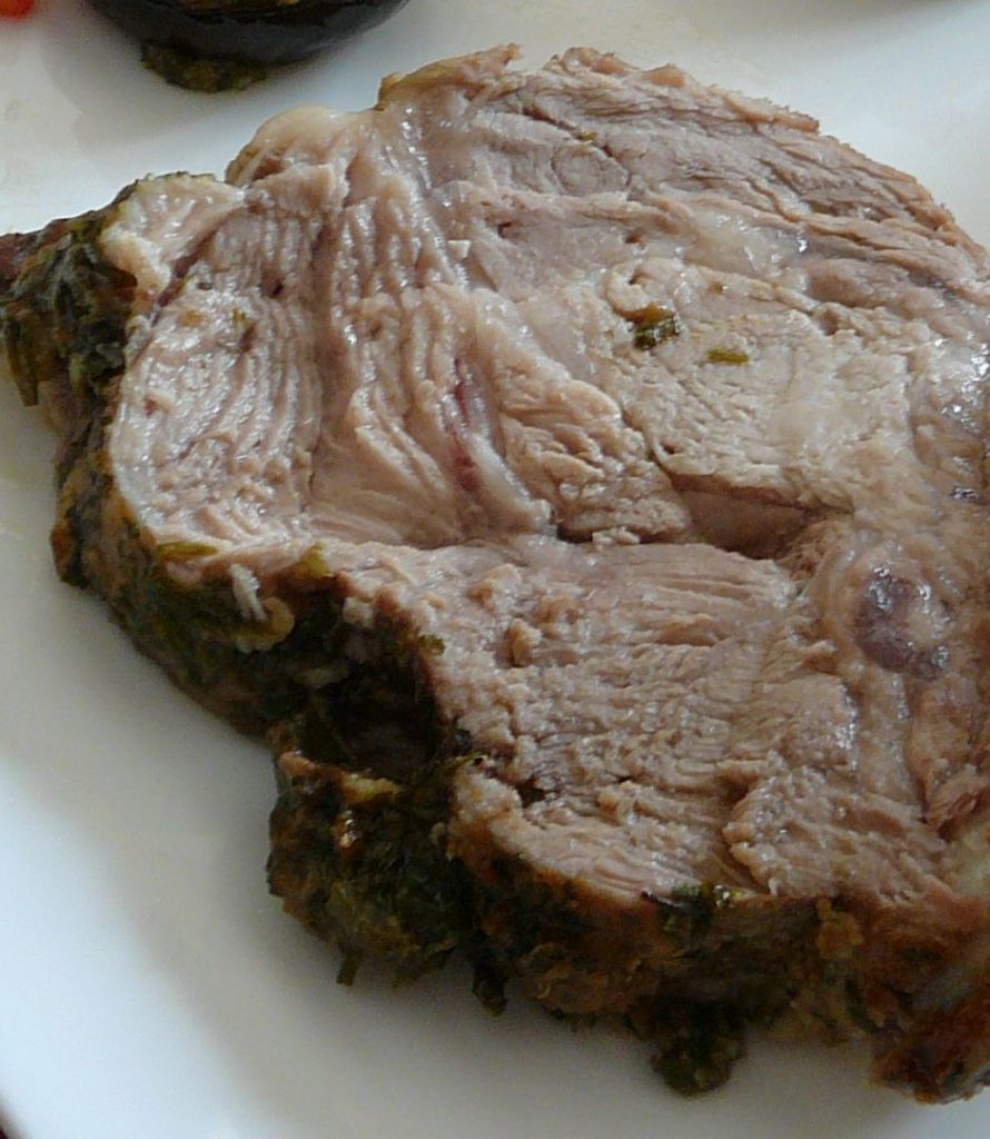 Carré de porc aux herbes et parmesan