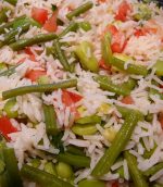 Salade de riz aux légumes croquants