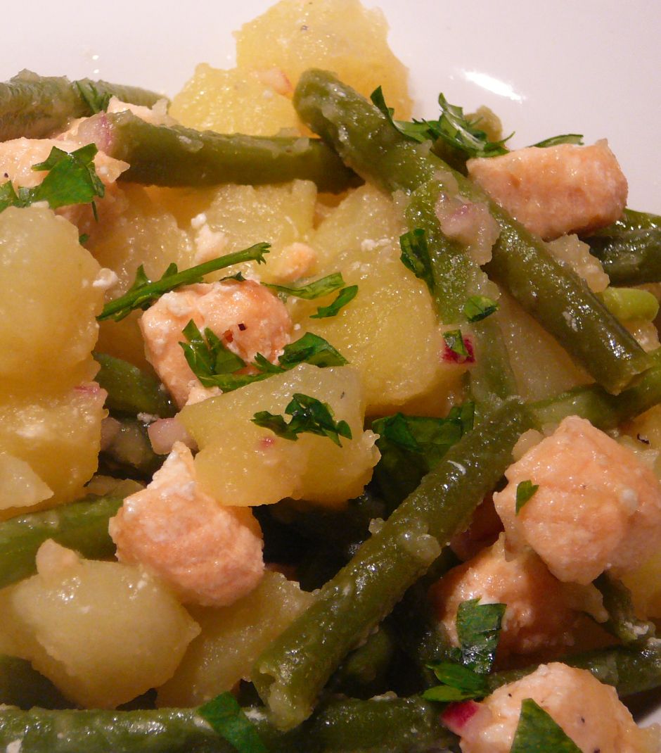 Salade de haricots verts pommes de terre et saumon La cuisine de stephanie Salade de haricots verts pommes de terre et saumon La cuisine de stephanie
